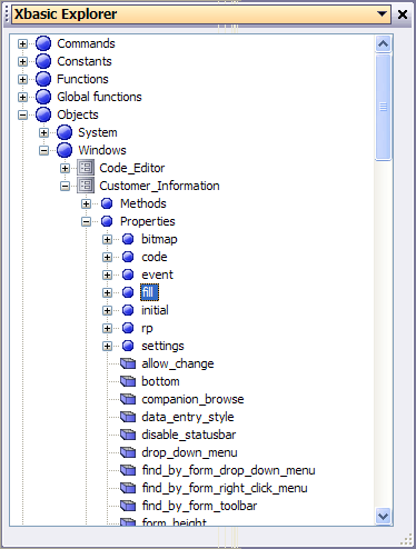 Xbasic Explorer Window Top